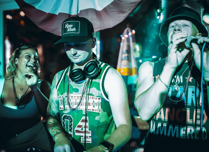 DJ Milk at turntables