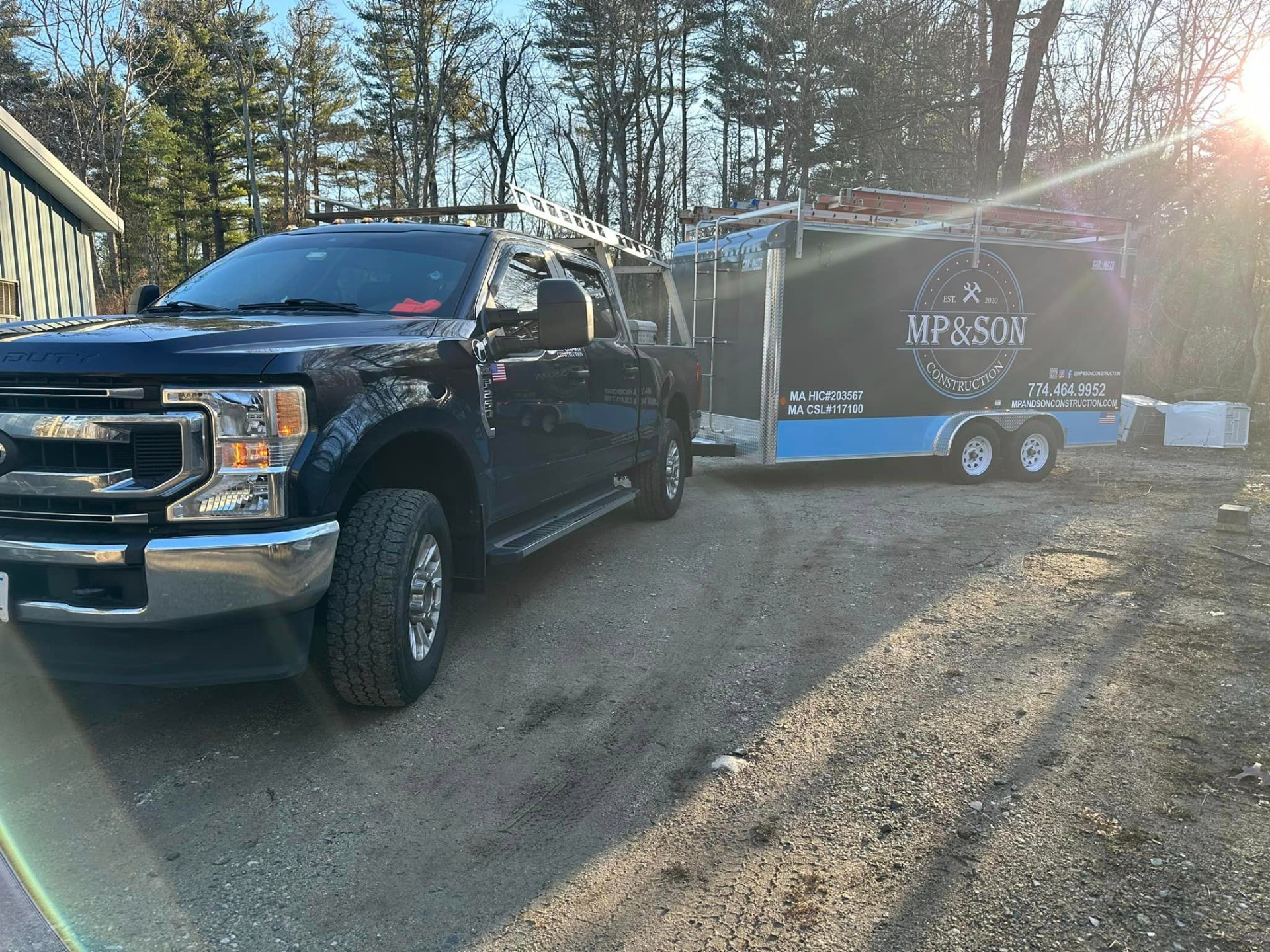 MP & Son Construction - Branded Company Trailer